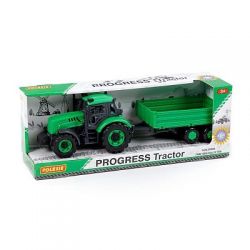 Traktor Progres" s bočnicovým přívěsem